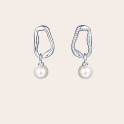 Pearl Zircon Earrings For Women