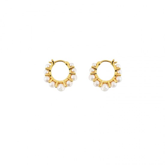 Retro Simple Versatile Earrings Gold For Womens