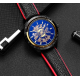 Men's Business Fashion Waterproof Mechanical Watch Black Gold Steel Band