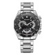 Multifunctional Fashion Men's Watch Steel Strap Black Dial