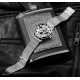 Retro Fashion Waterproof Men's Quartz Watch Silver Dial Steel Strap