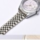 Trendy Fashion Diamond Ladies Watch Silver Steel Band