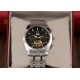 Fashion social business men's steel strap watch black dial