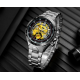 Fashion Social Men's Steel Strap Watch Black Dial