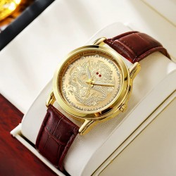 Dragon Shaped Belt Stone Fashion Business Watch Commander Watch