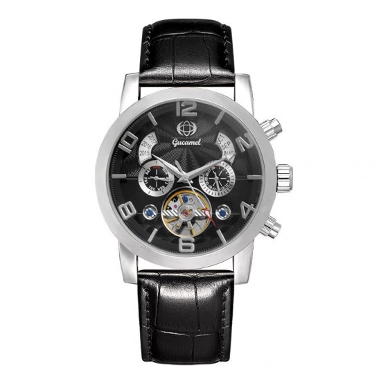 Classic Fashion Business Watch Black Dial Leather Strap Classic Fashion Business Watch Black Dial Leather Strap